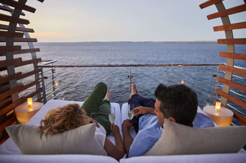 Glmaping an Deck, Celebrity Cruises Foto: © Celebrity Cruises