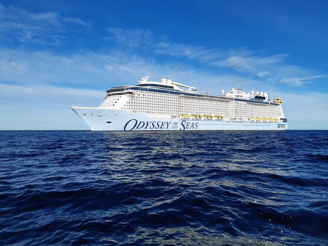 Nach Übergabe ist die Odyssey of the Seas nunn das 25. Schiff in der Flote von Royal Caribbean. Odyssey of the Seas. Foto: © RCL
