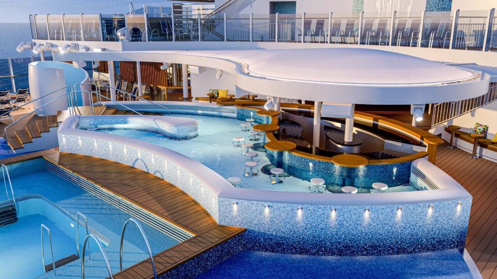 Swim-Bar auf der Arvia, Foto: © Partner Ship Design