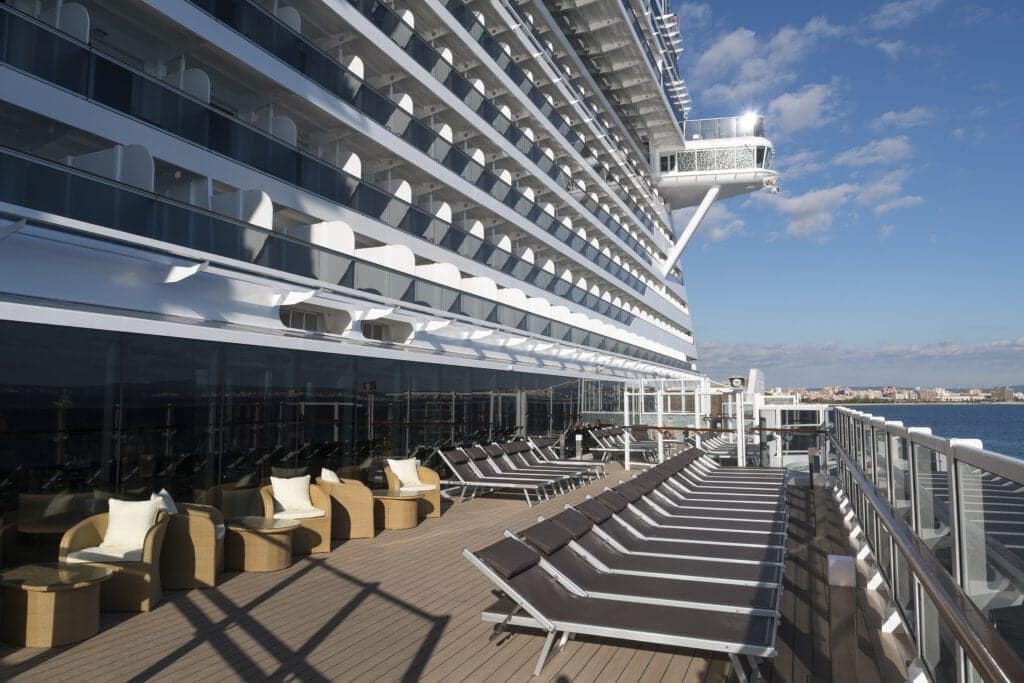 Decks mit Nähe zum Meer, wie auf dem Aurea Spa Deck der MSC Seaview. Foto: MSC Cruises