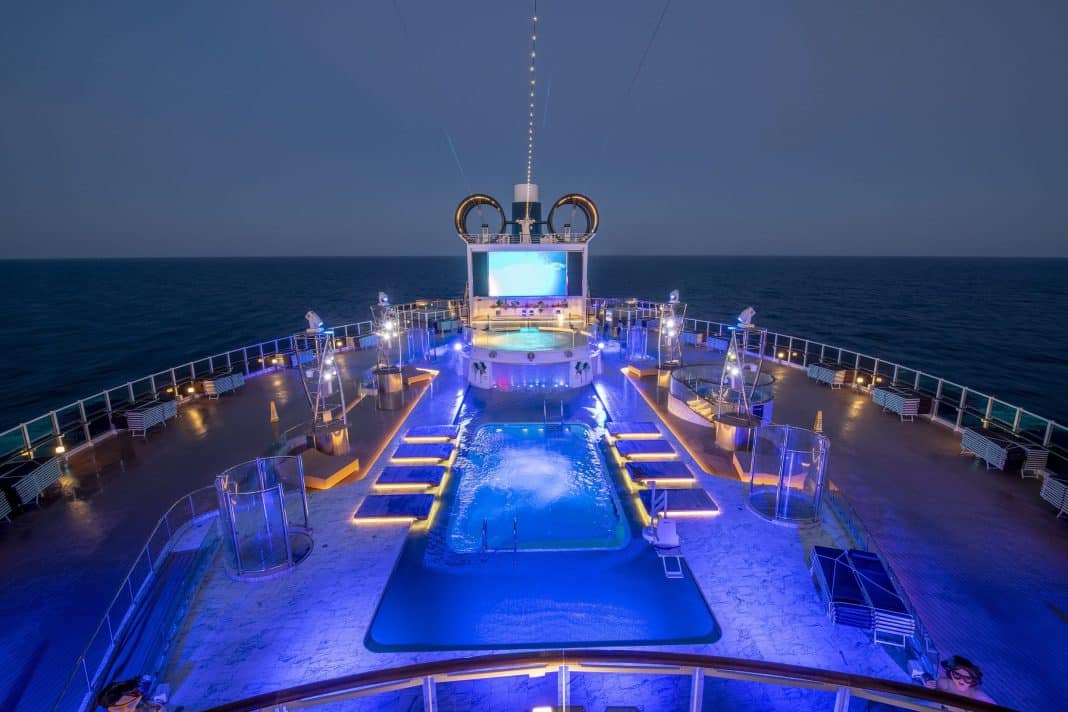 Panorama Pool auf der MSC Seaview. Foto: MSC Cruises
