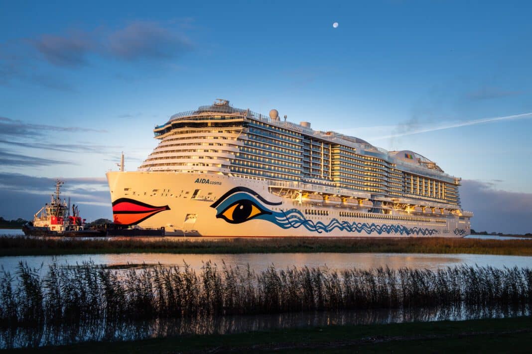 Das neue AIDA-Flaggschiff: Die AIDAcosma. Foto: David Hecker, Meyer Werft