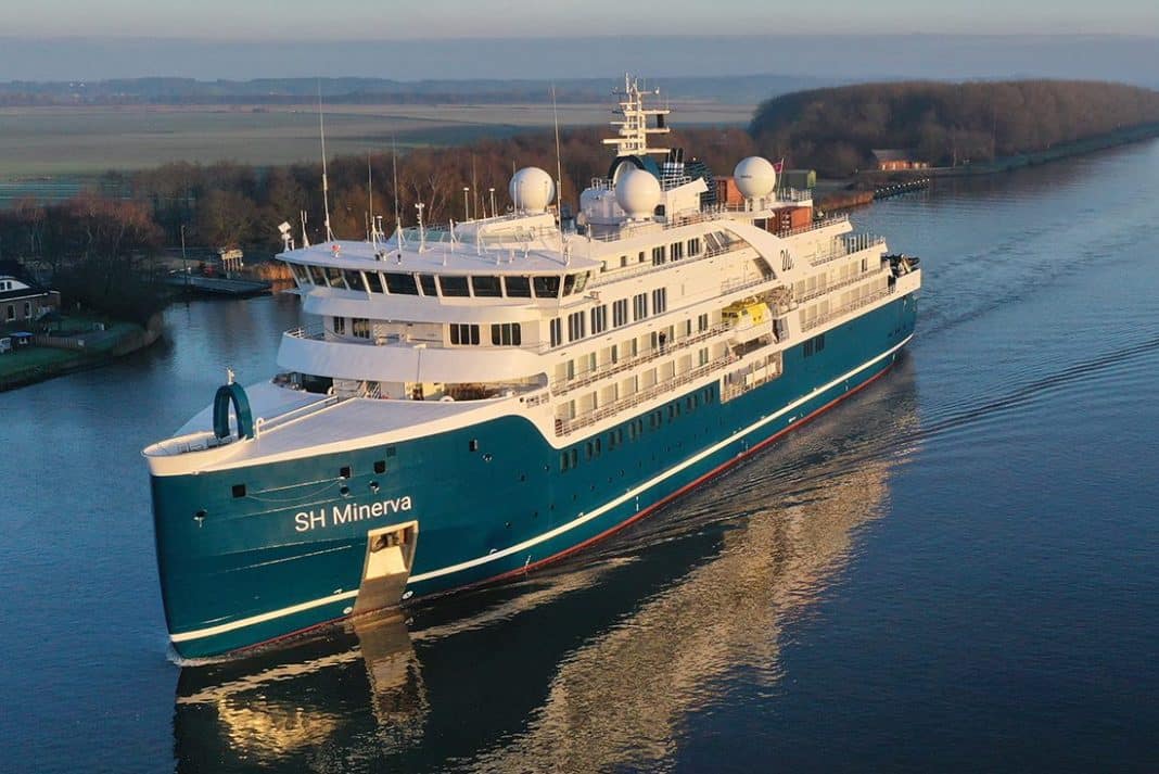 Die Minerva von Swan Hellenic im Nord-Ostsee-Kanal. Foto: Swan Hellenic