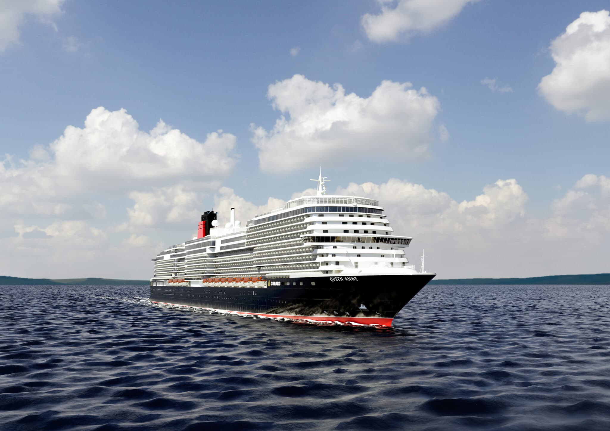 Im Januar 2024 sticht die Queen Anne in See. Grafik: © Cunard Line