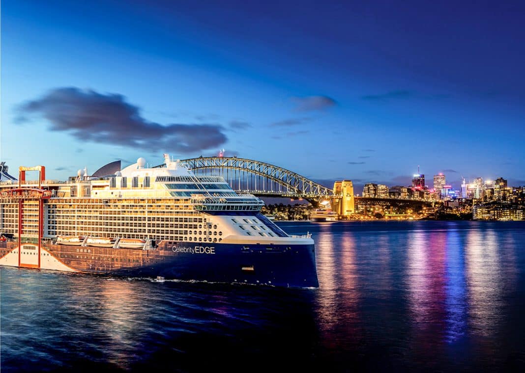 Celebrity Edge in Sydney Harbor. Foto: © Celebrity Cruises