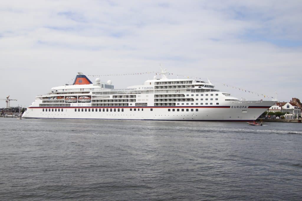 Die MS Europa von Hapag-Lloyd Cruises. Foto: Christoph Assies
