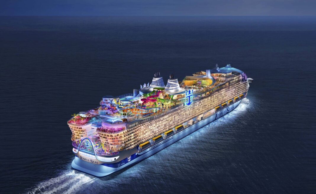 Die Icon of the Seas wird Anfang 2024 erste Kreuzfahrten unternehmen. Grafik: Royal Caribbean International