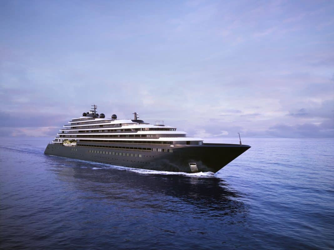 Die Evrima ist die erste von drei eigens gefertigten Yachten für die The Ritz-Carlton Yacht Collection. Grafik: © Marriott International