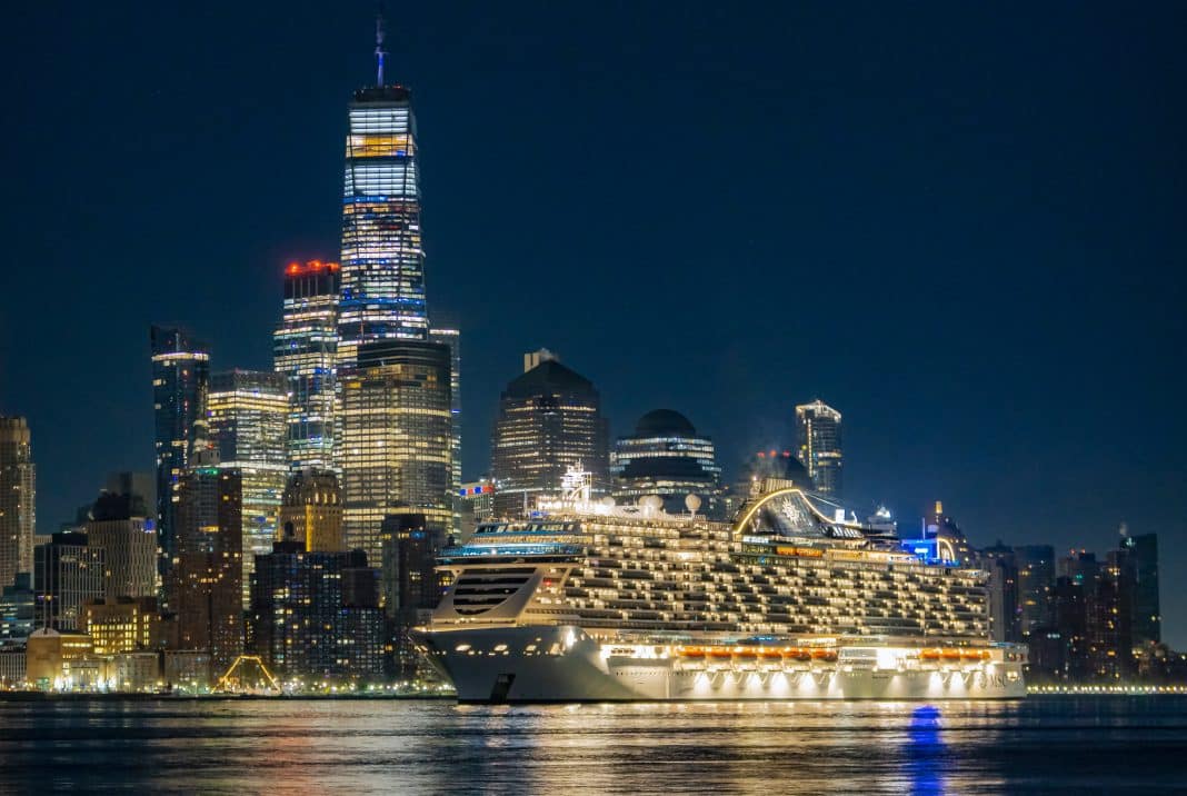 MSC Seascape bei Ihrer Ankunft in New York City. Foto: © MSC Cruises