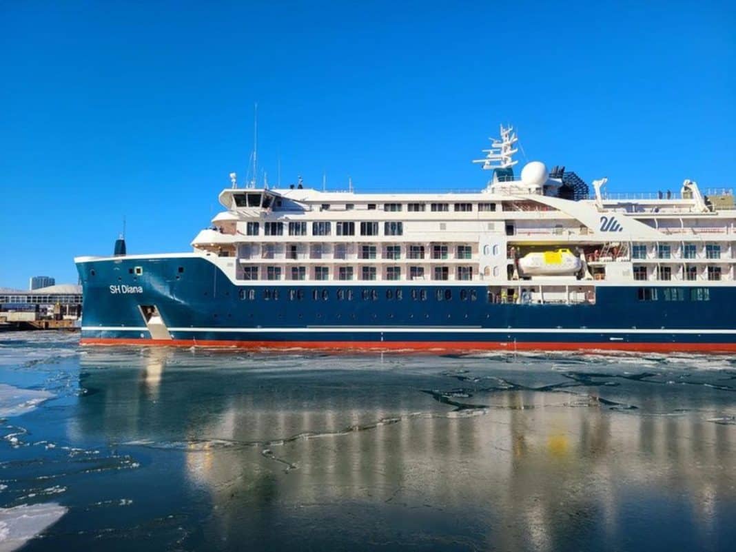 Eleganz auf 5-Sterne-Niveau und hohe Eisklasse PC6: Swan Hellenic hat mit SH Diana jetzt den dritten Neubau übernommen. Foto: © Swan Hellenic