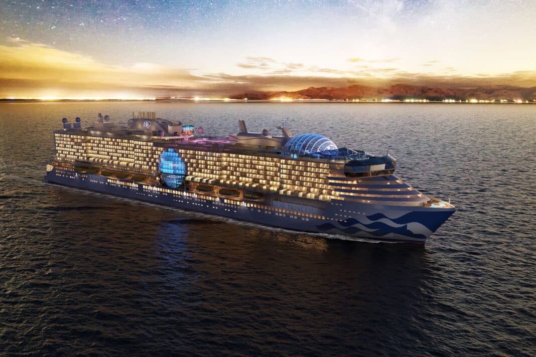 Nun wird es September 2025, wenn die Star Princess von der italienischen Fincantieri-Werft abgeliefert wird. Grafik: Princess Cruises