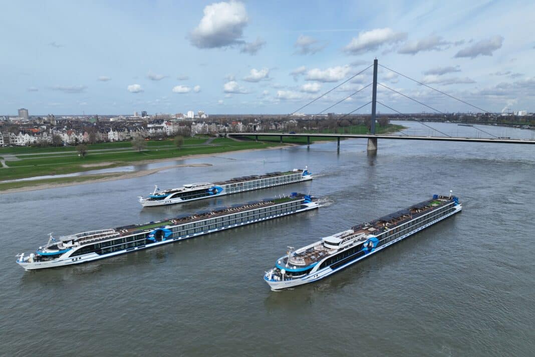 VIVA TWO, VIVA ONE und VIVA MOMENTS in Düsseldorf. Foto: © VIVA Cruises
