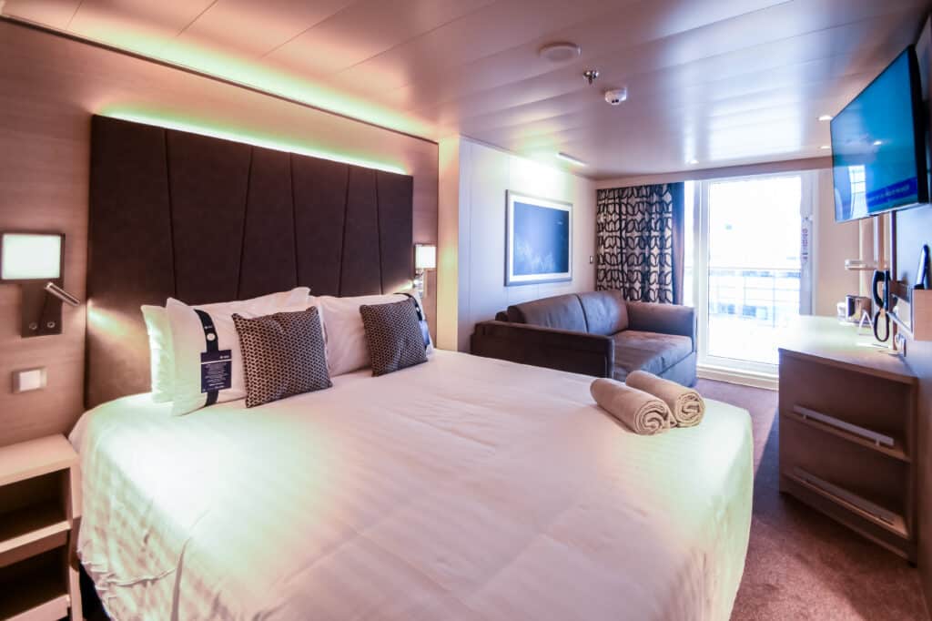 Deluxe Balkonkabine, MSC Euribia, Foto: Tobias Lange-Rüb, Crucero