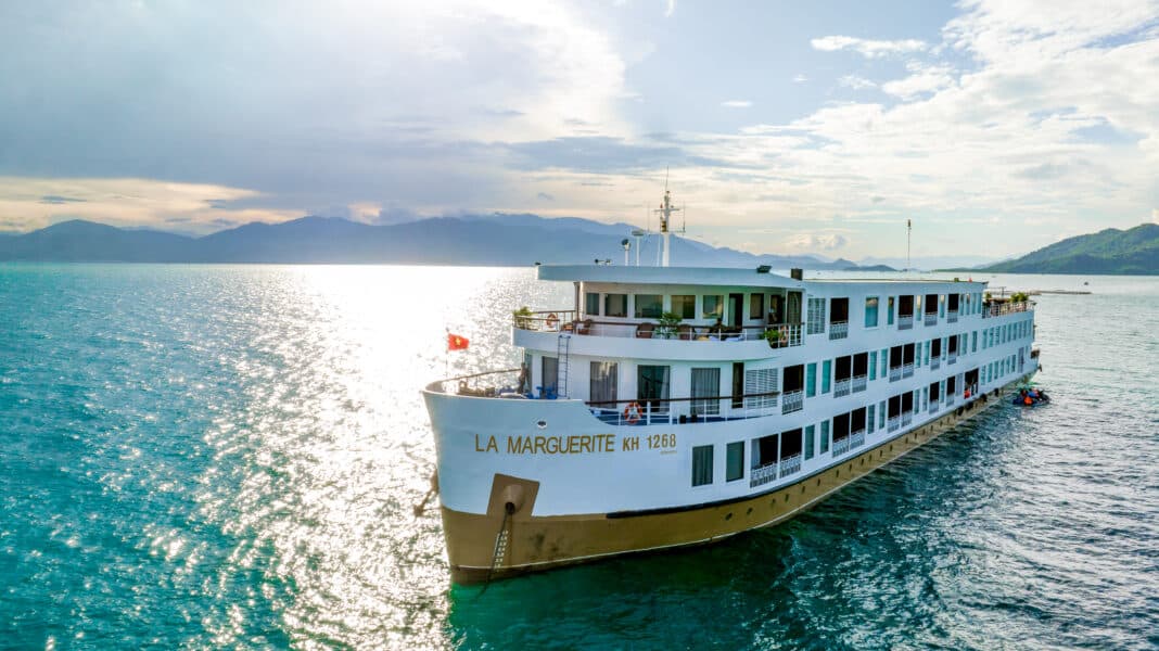 Das 5-Sterne-Flussschiff La Marguerite ist für Plantours auf dem Mekong unterwegs. Foto: Plantours Kreuzfahrten