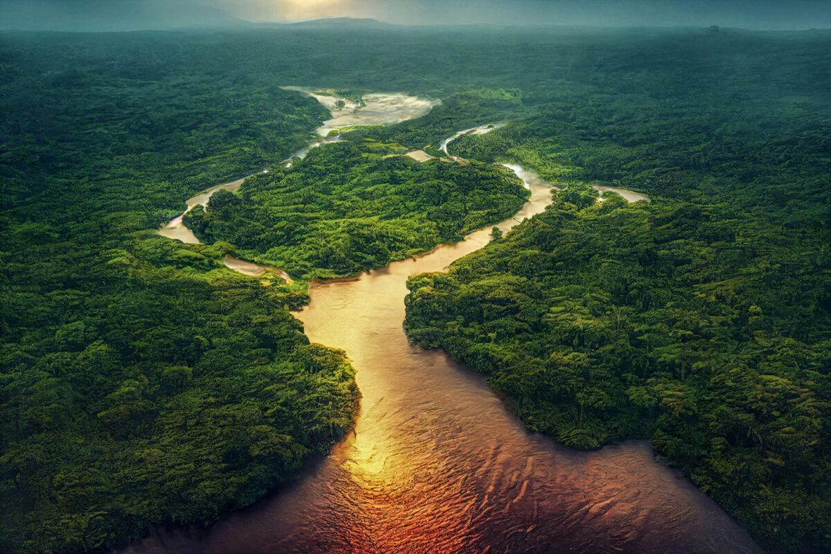 Amazonas Regenwald und tropische Flusslandschaft. Foto: © CROCOTHERY / stock.adobe.com