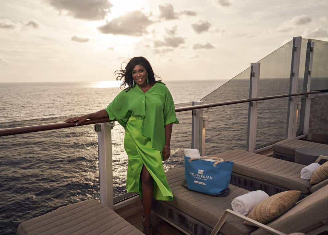 Motsi Mabuse, die neue Markenbotschafterin von Norwegian Cruise Line, ist gerade mit ihrer Familie von einer Wohlfühl-Reise zurückgekehrt. Foto: © NCL