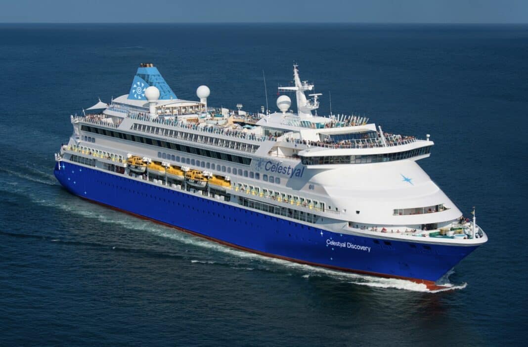 Aus der AIDAaura wird die Celestyal Discovery. Fotomontage: Celestyal Cruises
