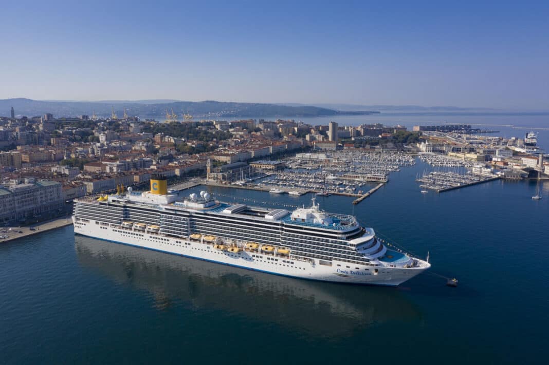 Costa Kreuzfahrten präsentiert die Weltreise 2026. Mit der Costa Deliziosa geht es ab dem 21. November 2025 ab/bis Triest in 128 Tagen um den Globus. Foto: © Costa