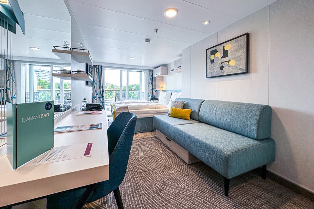 Balkonkabine, Mein Schiff 7, Foto: © Tobias Lange-Rüb / CRUCERO