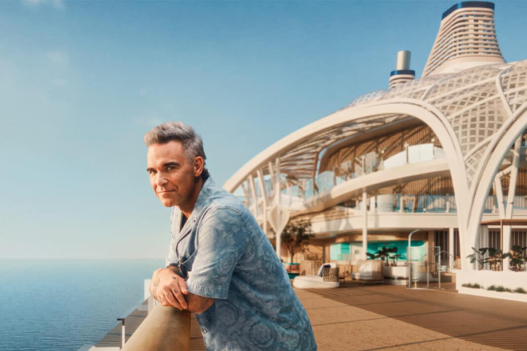 Robbie Williams wird zur Taufe der Mein Schiff Relax ein exklusives Open-Air-Konzert geben. Foto: © Max Rempe für TUI Cruises