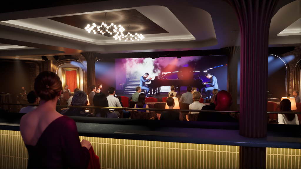 Boulevard Lounge, Foto: © Celebrity Cruises (Rendering)