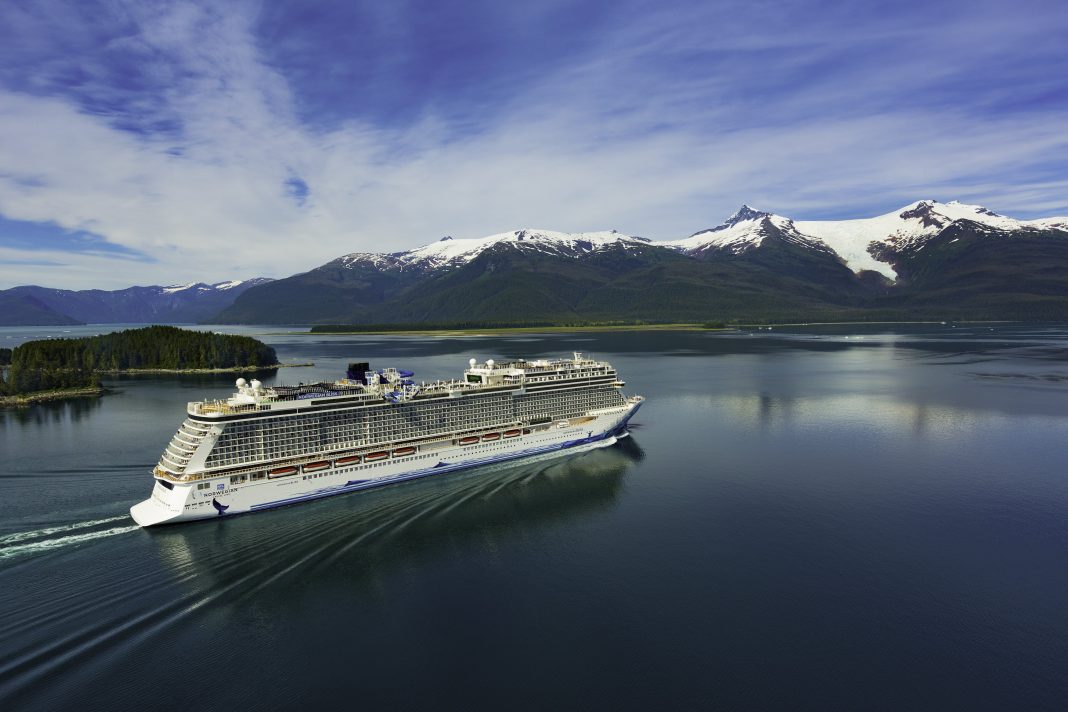 Die Norwegian Bliss in Ketchikan, Alaska. Foto: Norwegian Cruise Line