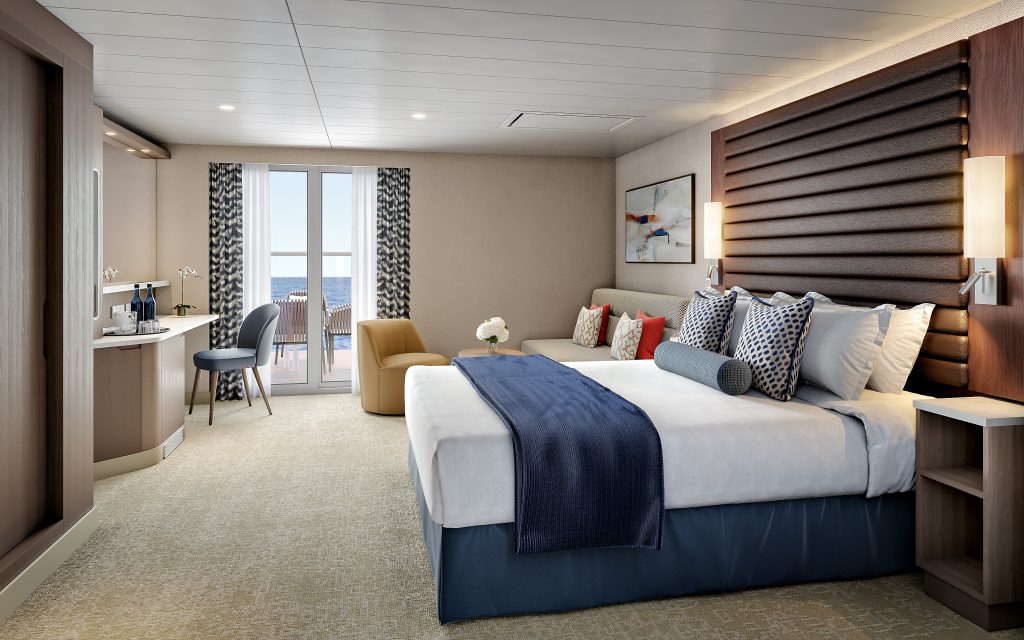 Pride of America Club Balcony Suite, Rendering: © NCL