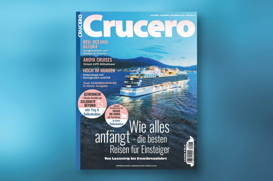 Titel der neuen CRUCERO-Ausgabe Nr. 43. Foto: © Cursus Media Verlags GmbH