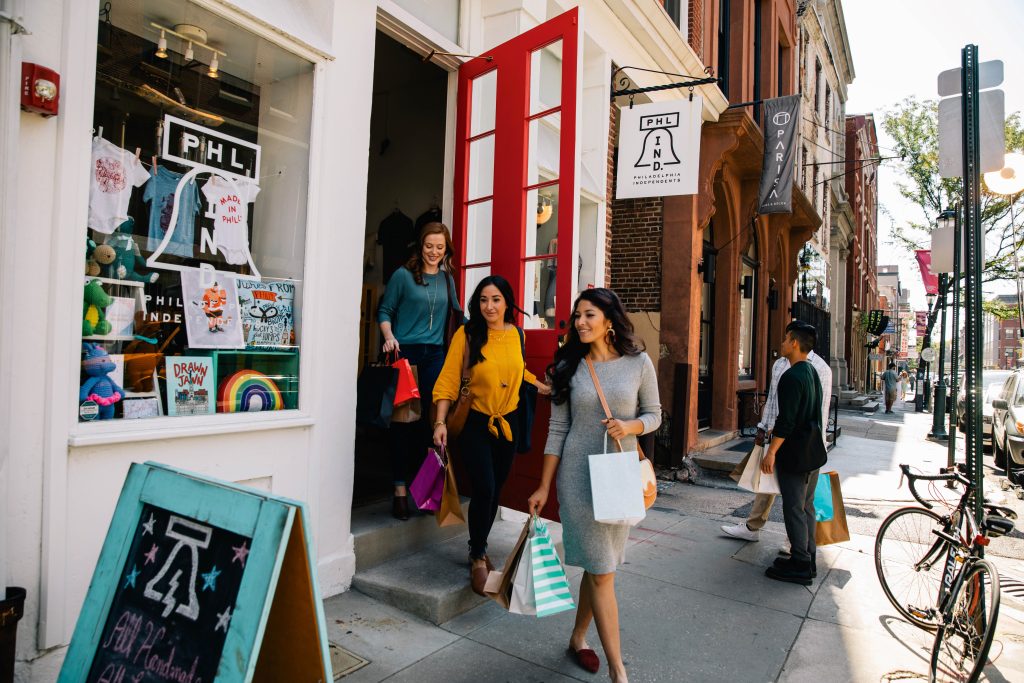 Shoppen in der Old City von Philly. Foto: © PHLCVB