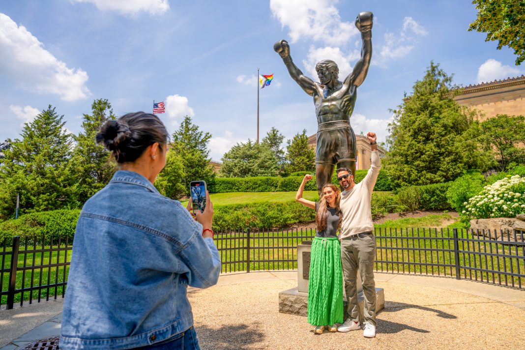 Rocky Statue am Fuß der Rocky Stairs, Foto: © PHLCVB