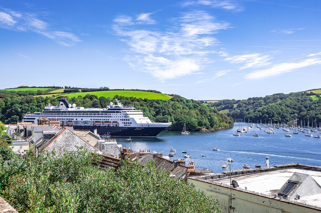 Die Vasco da Gama in Fowey. Foto: Nicko Cruises