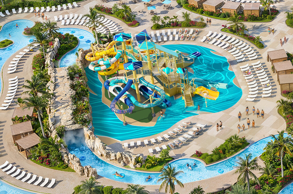 Great Tides Waterpark. Grafik: Norwegian Cruise Line