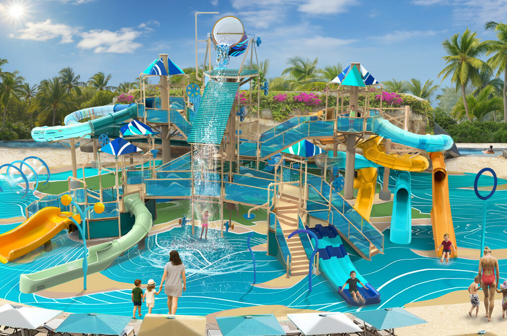 Great Tides Waterpark. Grafik: Norwegian Cruise Line
