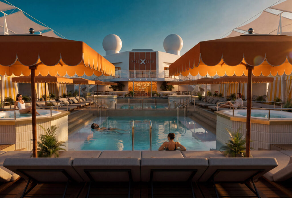 Neu gestalteter Pool Club, Celebrity Reflection, Foto: Celebrity Cruises