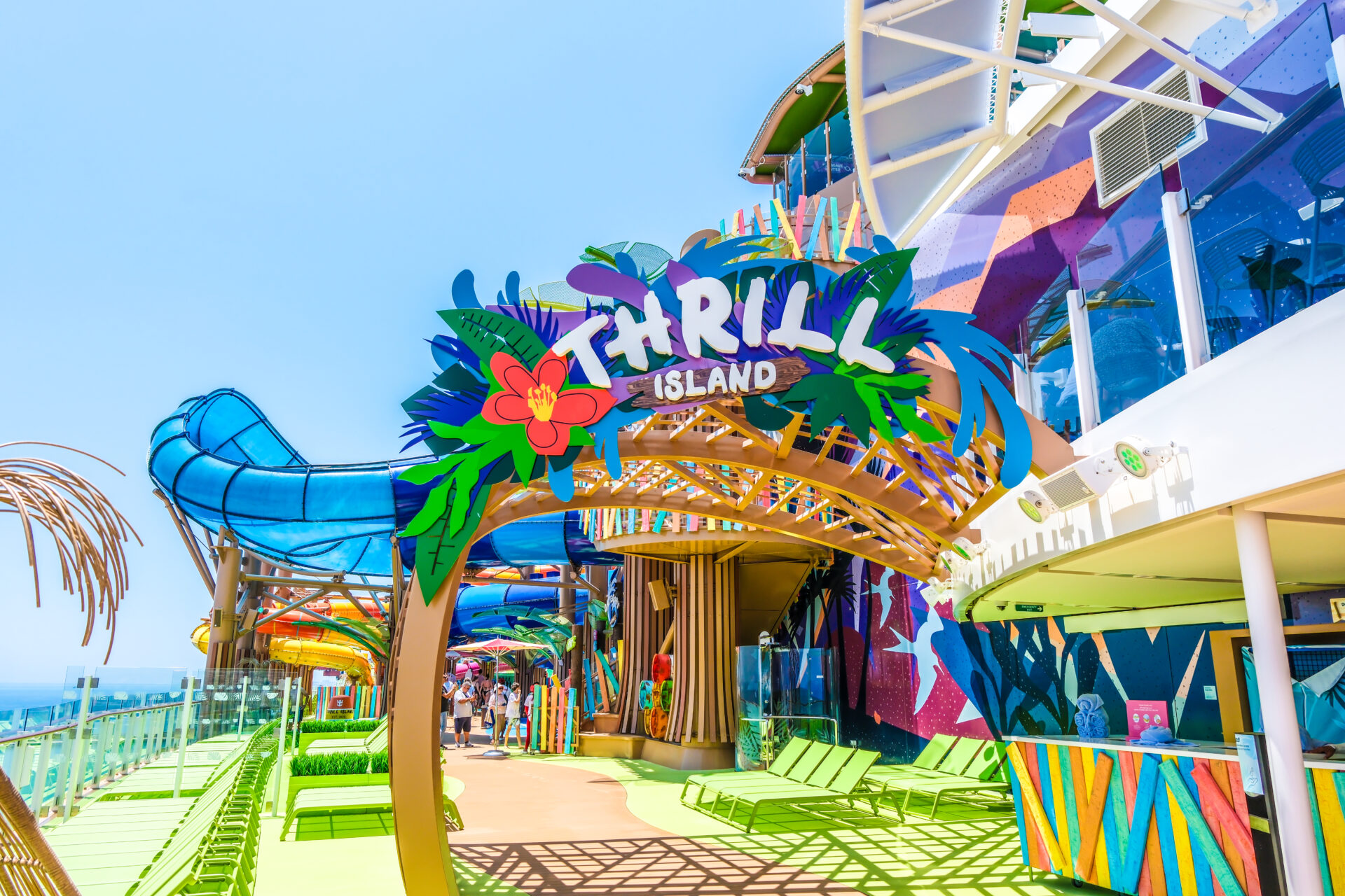 Eingang zum Thrill Island auf der Legend of the Seas