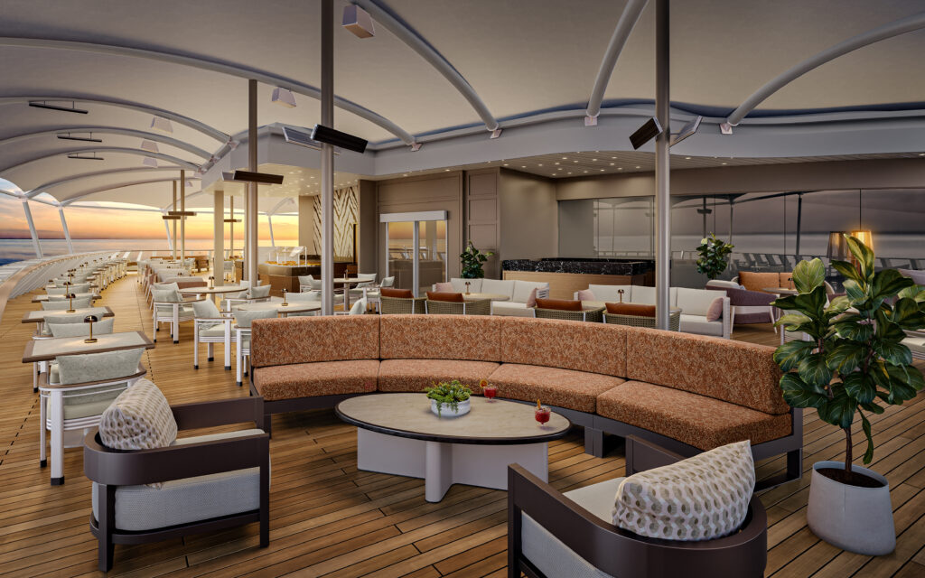 Compass Rose Terrace. Grafik: Regent Seven Seas Cruises