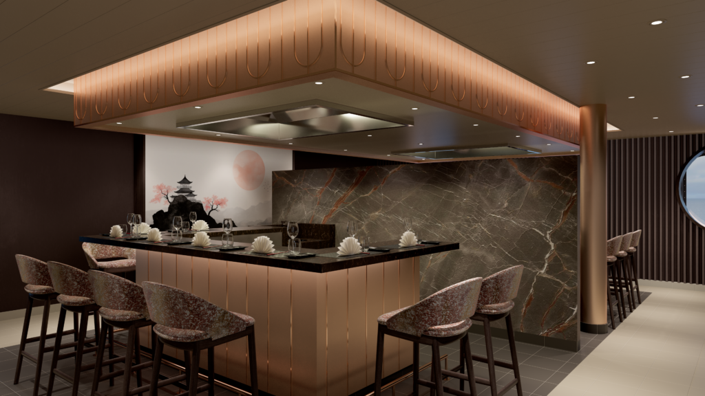 AIDAperla Teppanyaki Asia Grill nach dem geplanten Umbau 2027